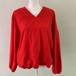 vintage red lizgolf pullover